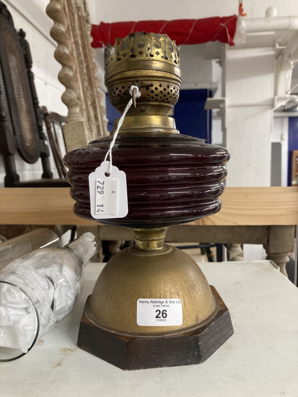 19th cent. Metalware: Copper pot with cast iron lid and handle, scuttle, copper kettle, a pair of - Image 2 of 7