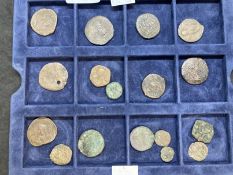 Ancient Coinage: Byzantine Eastern Empire copper denominations including Head of Christ, Phocas - 40