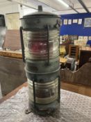 20th cent. Ship's lantern marked G.G.G. (G. Gedney Godwin). 25ins.