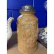 18th cent. German Rheinish salt glazed pewter mounted tobacco jar with a moulded scrollwork design - Image 3 of 4