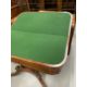 19th cent. Mahogany card table with boxwood inlay on four pillared supports with four splayed feet - Image 3 of 3