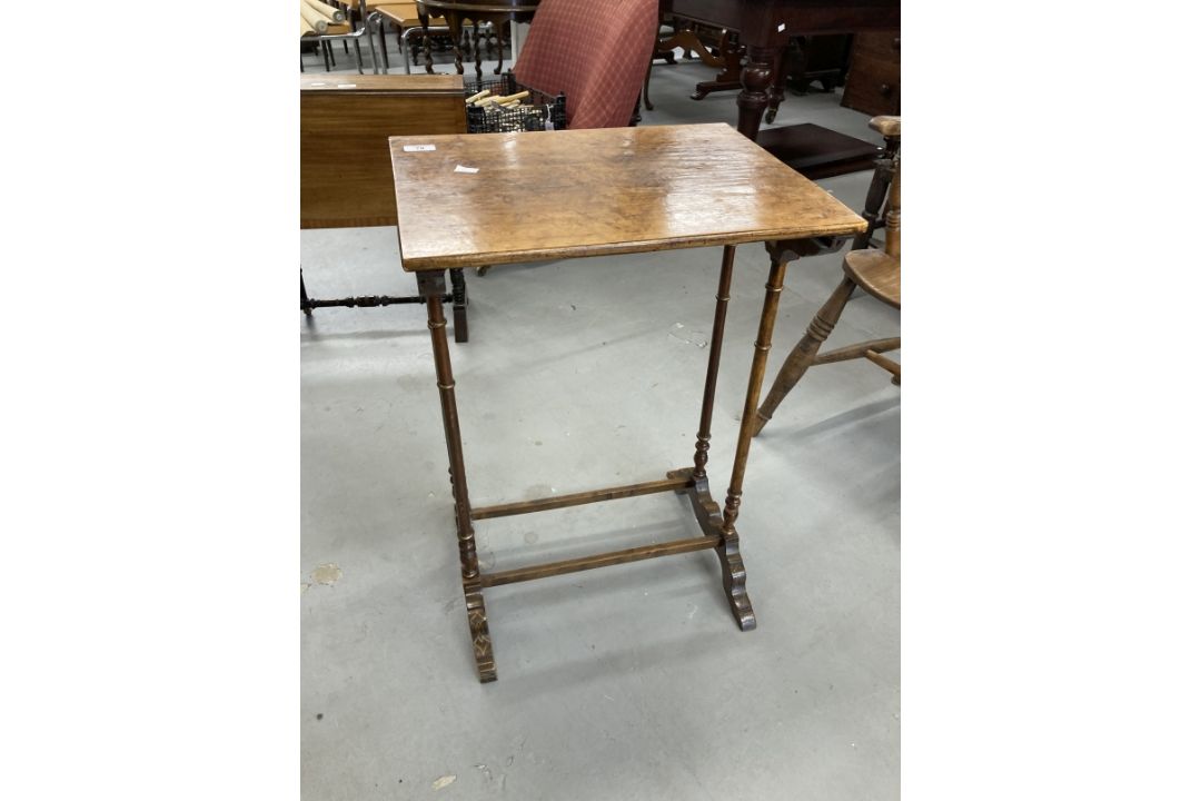 Small side table converted from a nest of tables. 28½ins. x 19ins. - Image 1 of 3