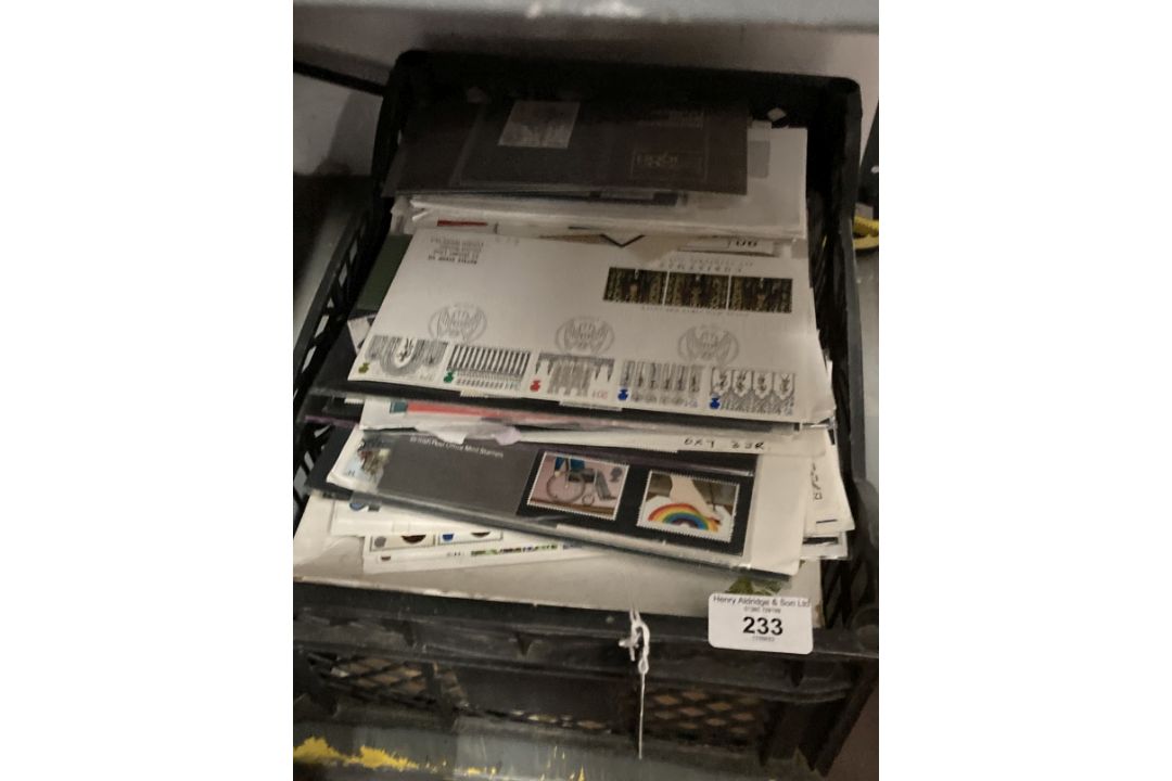Stamps: Loose, including a shirt box containing many hundreds of GB George VI and Elizabeth II