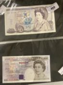 Numismatics: banknotes GB £20 notes. Page, Gill and Kentfield. William Shakespeare and Michael
