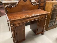 19th cent. Mahogany buffet of modest proportions. 44ins. x 52ins. x 19ins.