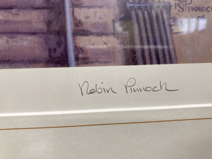 Railway/Local Interest: Limited edition print Devizes Station Robin J. Pinnock, 50/200, framed and - Image 2 of 3