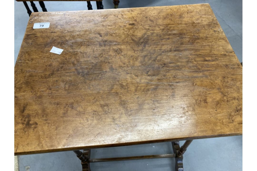 Small side table converted from a nest of tables. 28½ins. x 19ins. - Image 3 of 3