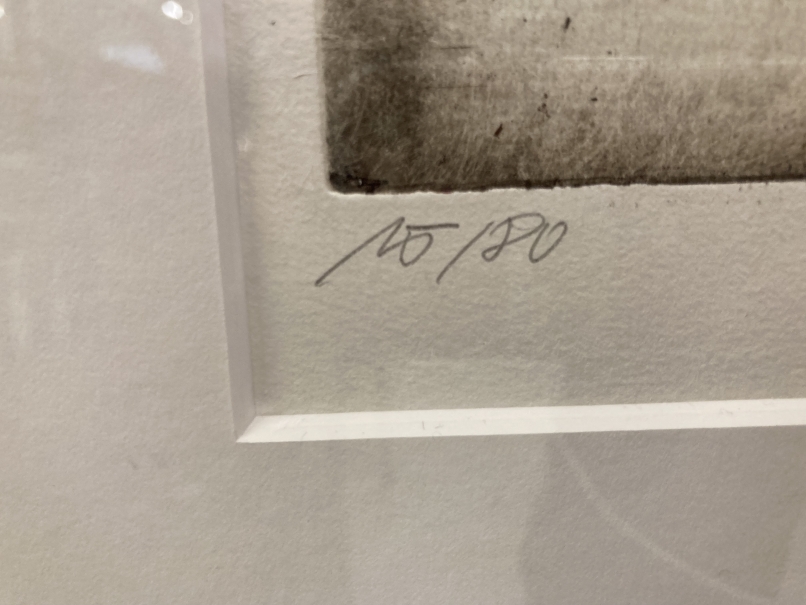 Prints/Art Prints: Two black and white limited edition prints, one the profile of a hobo clown, - Image 7 of 7