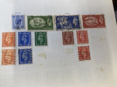 Stamps: GB, a stockbook containing more than 1000 GB stamps mainly Queen Elizabeth II used, a