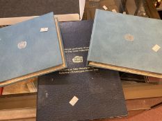 Stamps: First day covers, United Nations and Europe, two albums UN historic events and one album