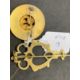 Scottish silver gilt kilt pins circular set with thistle plus another harp shaped set with a citrine - Image 4 of 5