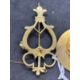 Scottish silver gilt kilt pins circular set with thistle plus another harp shaped set with a citrine - Image 2 of 5