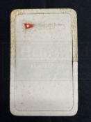 R.M.S. TITANIC: Extremely rare original unused Titanic letter card owned by Titanic survivor