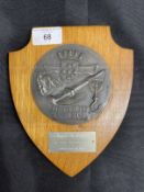 CUNARD: Port of Funchal Medallion presented to the Queen Elizabeth 2 from the Port Authority of