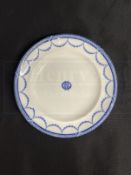 WHITE STAR LINE: Stonier and Company Oceanic Steam Navigation Company Bradford dinner plate, several