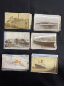 THE MAY COLLECTION: Ocean liner related postcards and photographs to include some White Star Line.