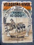 EARLY AVIATION PIONEERS/THE SAMUEL CODY ARCHIVE: Extremely rare promotional poster for Cody's Wild