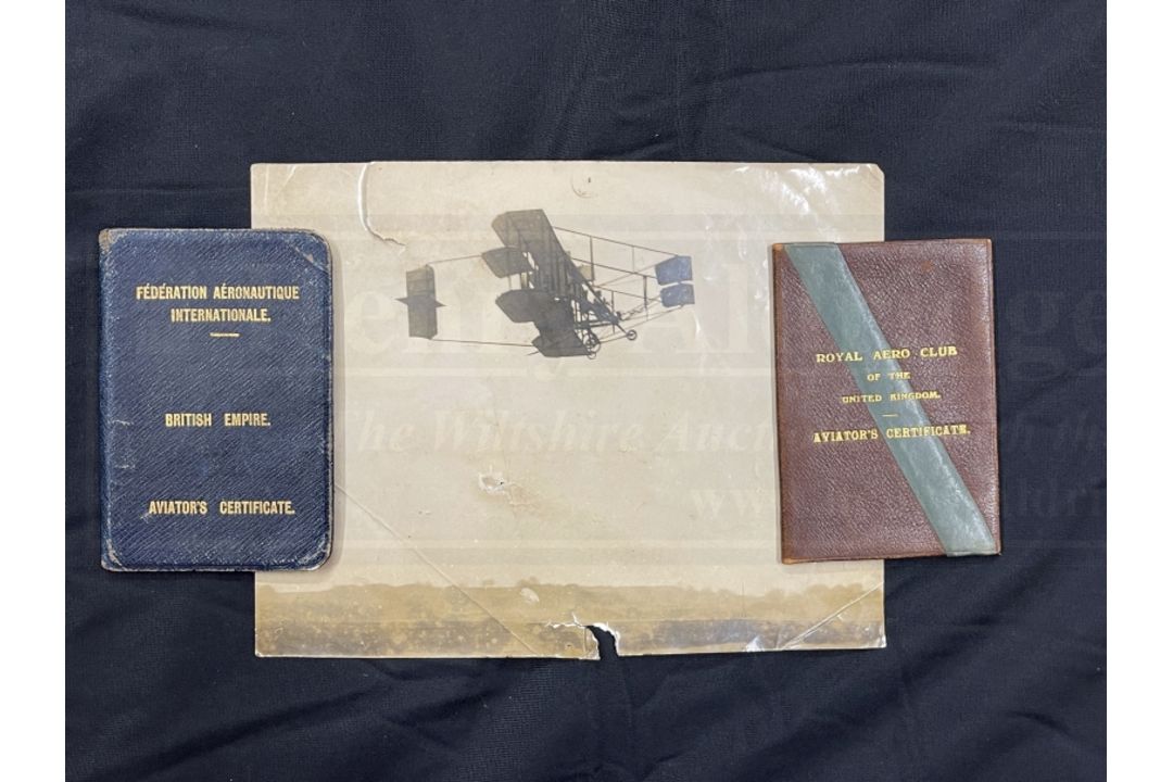EARLY AVIATION PIONEERS/THE SAMUEL CODY ARCHIVE: Extremely important Royal Aero Club Aviators - Image 3 of 3