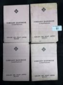BELFAST SHIPBUILDING: Harland and Wolff soft bound company handbooks for staff employees. 6ins. x