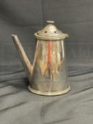 OCEAN LINER: Elkington plate Royal Mail Steamship Packet Company silver plated coffee pot. 9½ins.