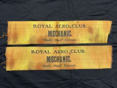EARLY AVIATION PIONEERS/THE SAMUEL CODY ARCHIVE: Extremely rare mechanics armbands from The Daily