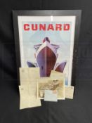 OCEAN LINER: Mixed collection to include Berengaria stationery, letters written onboard P&O S.S.
