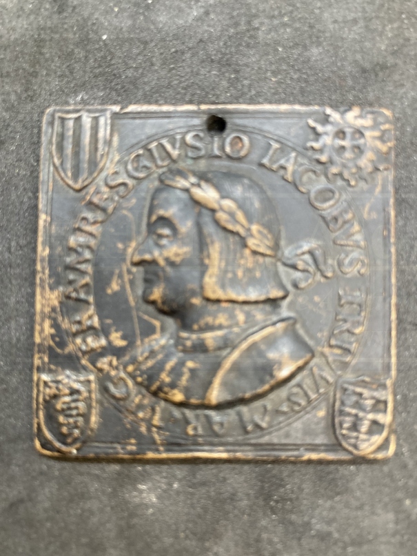 Medals: European Renaissance medal attributed to Carradosso Foppa (1452-1527). The medal is dated - Image 2 of 3
