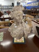Sculpture Terracotta: After Gaetano Merchi (1747-1823) 19th cent. Mademoiselle Marie-Madeleine
