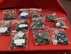 Toys/Action Man: Collection of mostly vintage uniforms to include British soldier x 2,