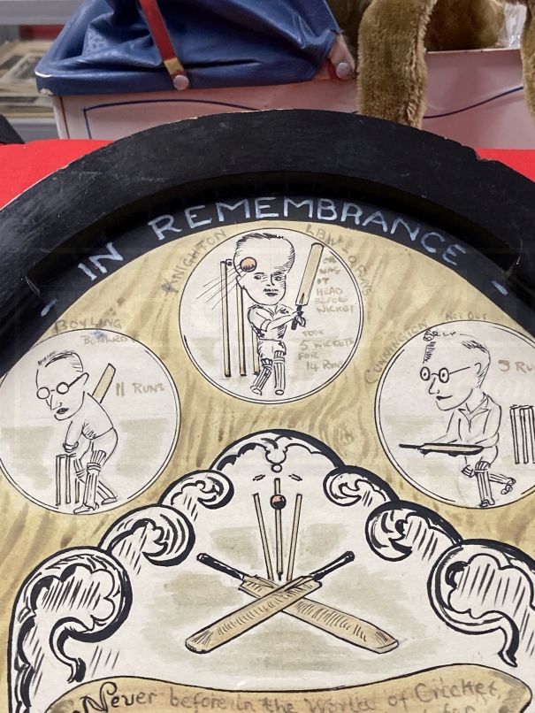 Cricket/Sporting: Unusual 1950s Club Cricket Memorial Shield 'On This Day 28th June 1950 The - Image 3 of 4