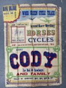 Early Aviation Pioneers/The Samuel Cody Archive: : Rare promotional poster for Cody's Grand Race
