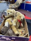 Toys: House of Nisbet, Billy Minor, inspired by Peter Bull, mohair, 8ins. Herman miniature teddy,