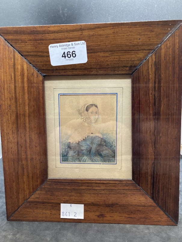 19th cent. English School: Label on reverse 'Portrait of Susan Stenner. Painted by John Dempsey