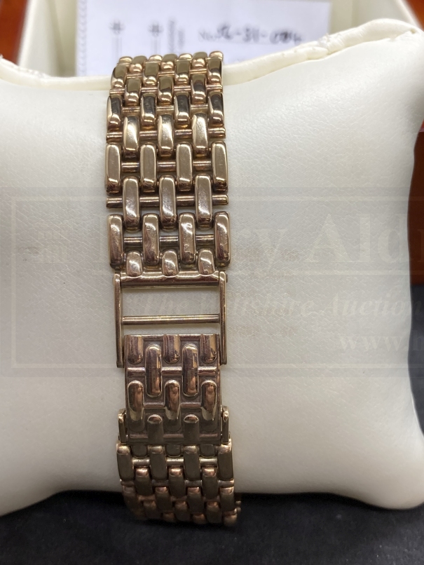 Watches: Rotary 9ct gold gentleman's wristwatch, white dial and date aperture and 9ct gold - Image 3 of 3