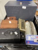Cameras & Photographic Equipment: Bolex Paillard M8 projector, Zeiss Movilux projector, three
