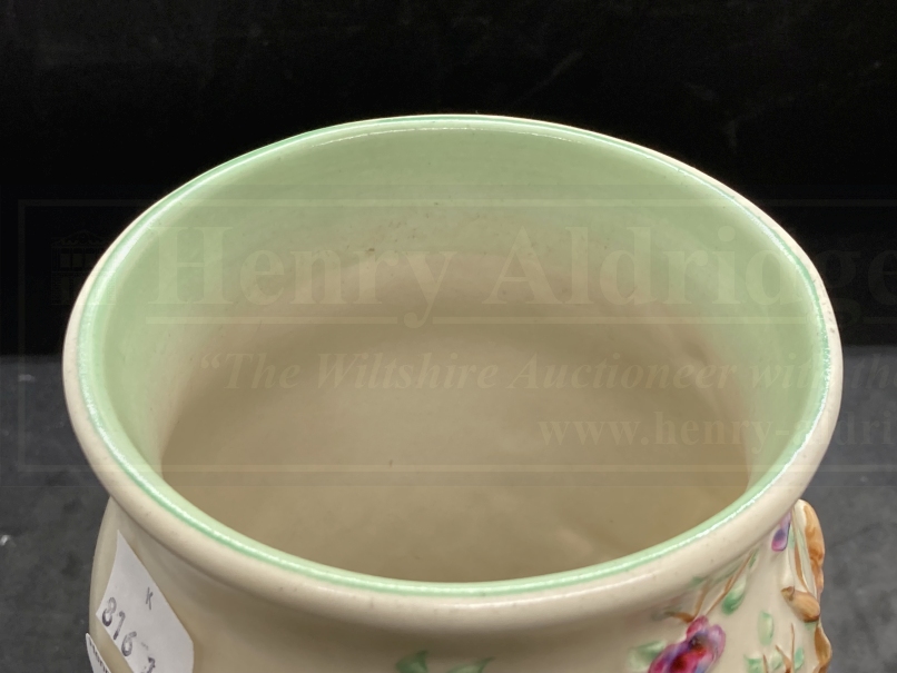 Ceramics: Clarice Cliff cherry tree vase Style 990 1937-38 marked Newport Pottery, England signed - Image 4 of 4