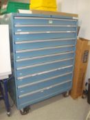 10-Drawer Parts Supply Cabinet