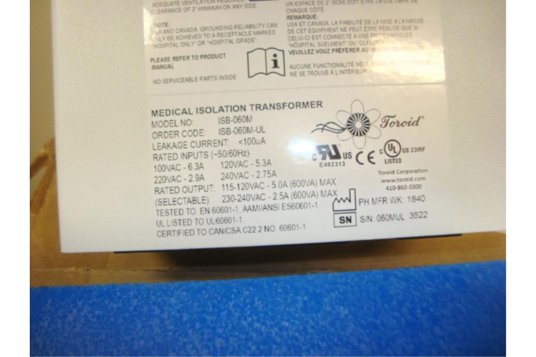 600 VA Medical Grade Isolation Transformer - Image 6 of 9