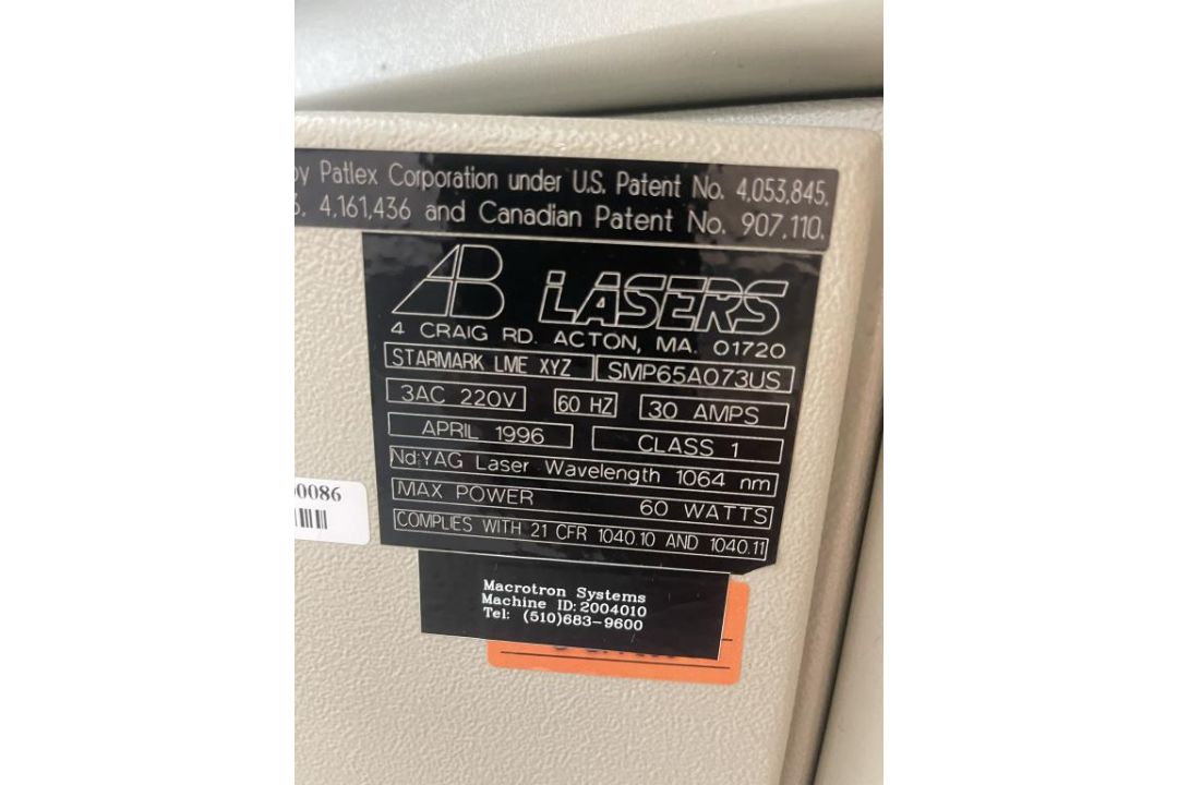 AB Lasers Laser Marking Machine - Image 11 of 11
