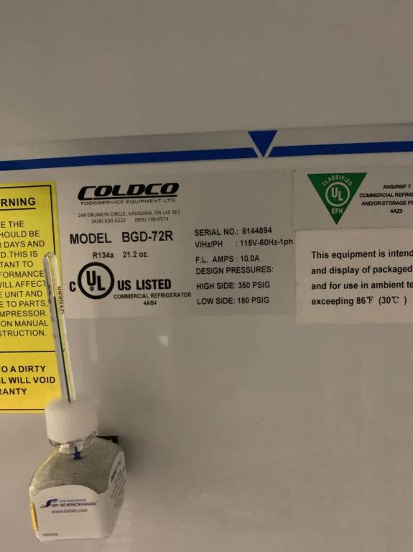 Coldco Laboratory Refrigerator - Image 3 of 16