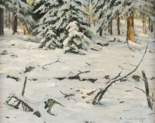 Winter im Fichtenwald