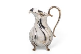 A DANISH SILVER WATER JUG