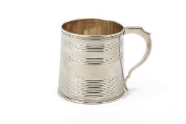 A GEORGE III SILVER CHRISTENING MUG