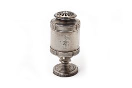 A GEORGE III SILVER PEPPERETTE