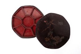 A LACQUERED SWEETMEAT BOX