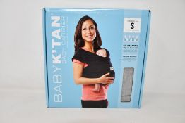 Six boxed as new Baby K'tan Cotton Baby Carriers in heather grey (Small).