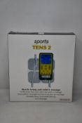 Two boxed as new TensCare Sports Tens 2 muscle toning, pain relief and massage units.