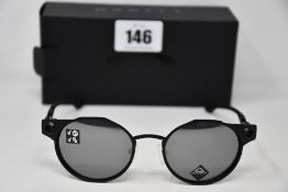 A pair of as new Oakley Deadbolt sunglasses Satin Black frame with Prizm Black Polarized lenses (