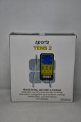 Two boxed as new TensCare Sports Tens 2 muscle toning, pain relief and massage units.