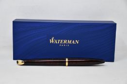 A boxed as new Waterman Carene Fountain Pen in amber.